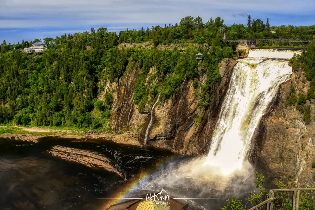 Kanada aktywnie - wodospad Montmorency - Quebec
